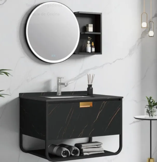 Gabinete de baño sencillo y moderno