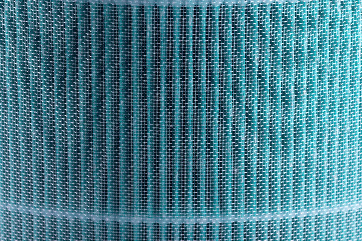 Filtro HEPA. Primer plano del filtro del purificador de aire.