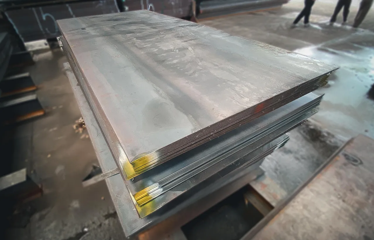 Laminas de acero apiladas