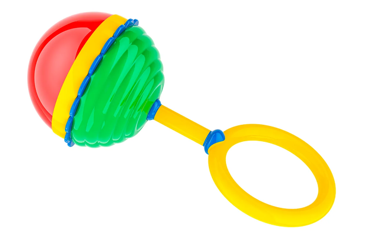 Sonaja colorida para bebé