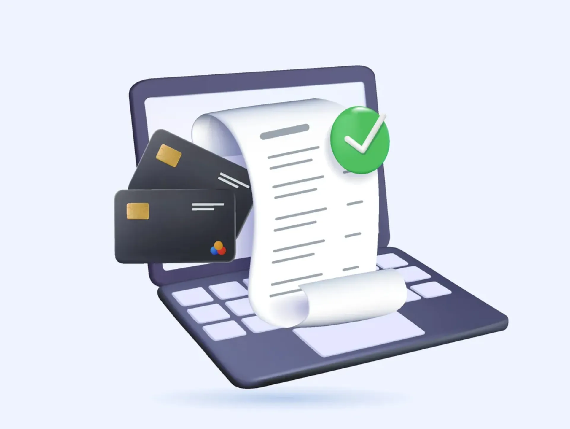 una computadora sacando un ticket de su pantalla 