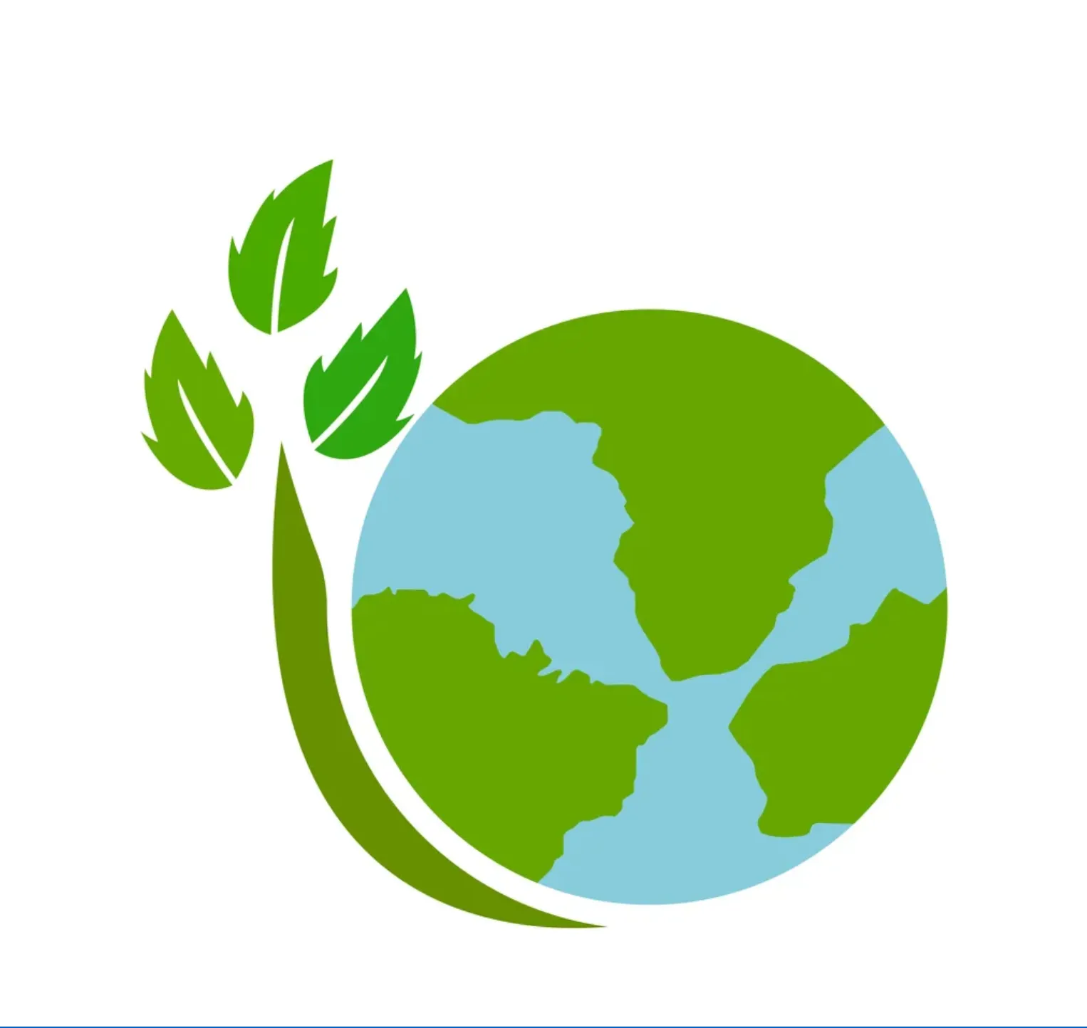 Imagen de el planeta con unas hojas