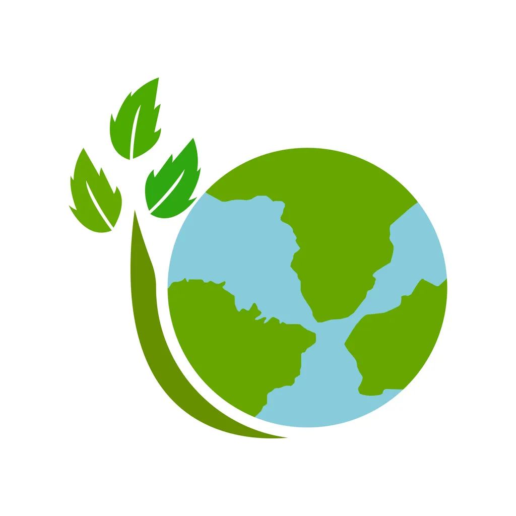 Imagen de el planeta con unas hojas