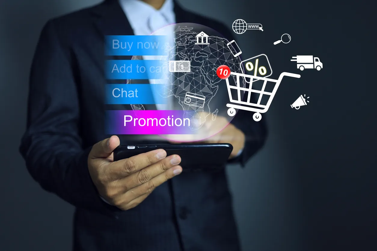 persona eligiendo el marketplace que va a usar