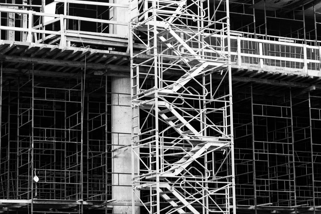 Stock del sitio de construcción