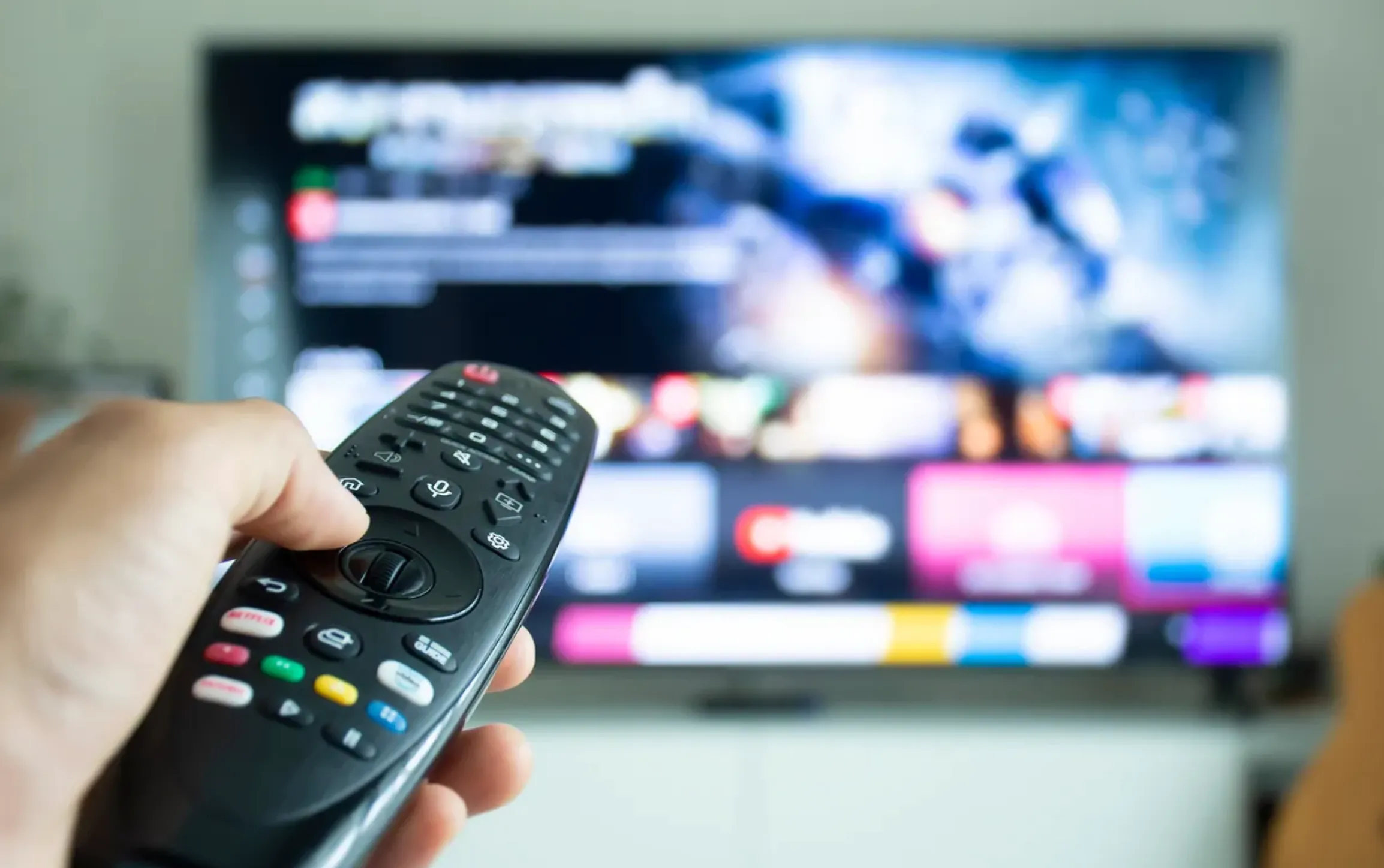 control de tv cambiandole a la tv