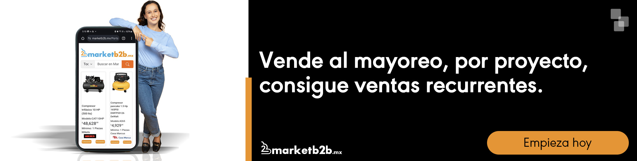 Marketb2b es un marketplace en donde comprar cosas baratas para revender