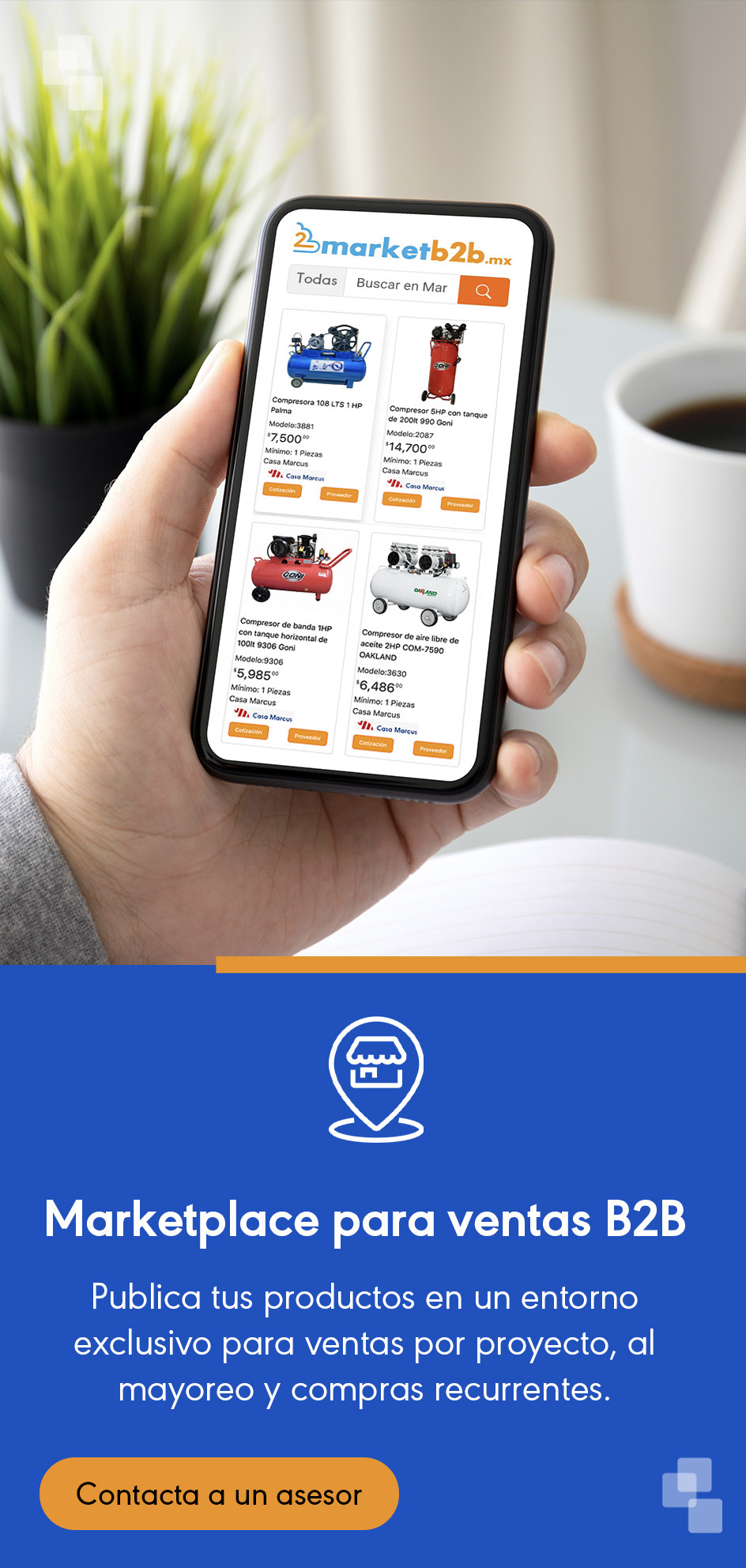 Publicidad para que las empresas publiquen sus productos en marketb2b