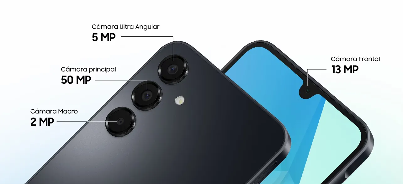 caracteristicas de la camara del celular inteligente Samsung A16