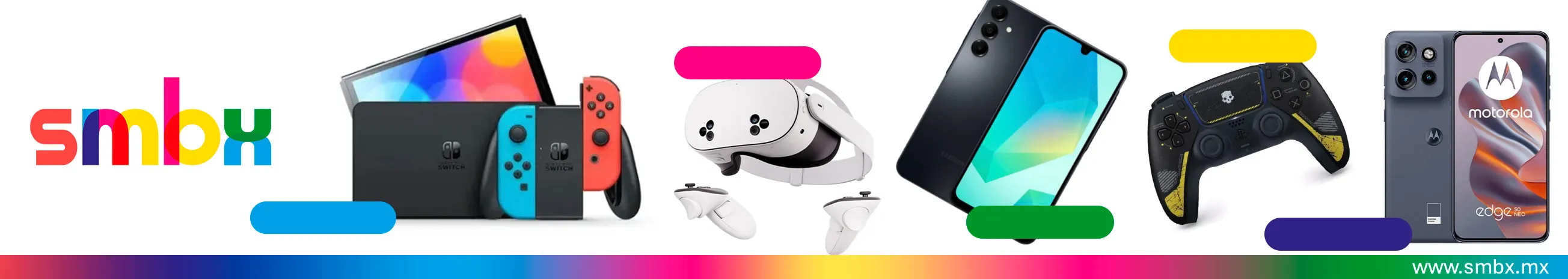 Celulares, tablets, cargadores, consolas, controles