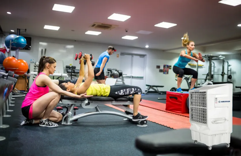 Los air cooler pueden usarse en gimnasios