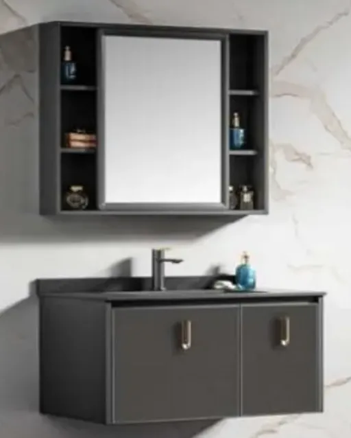 Gabinete para Baño DARKO, un mueble empotrable de alta calidad fabricado en polímero reforzado con fibra de carbono