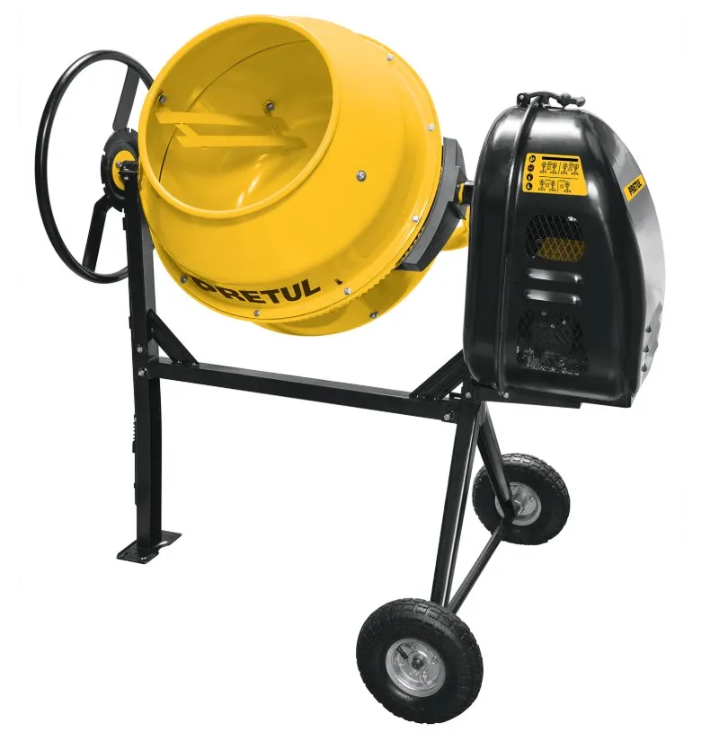 Revolvedora Pretul: cómo elegir por capacidad (1/2 saco), soporte y rendimiento