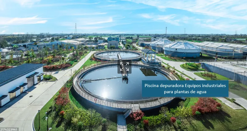 Planta de tratamiento de aguas residuales. Las aguas residuales en México aún son un reto.