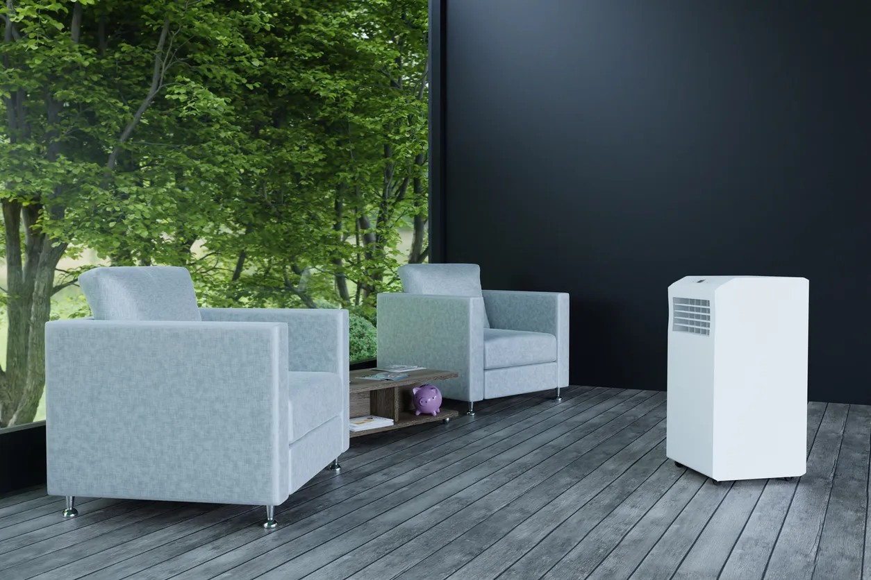 Aire acondicionado portátil.