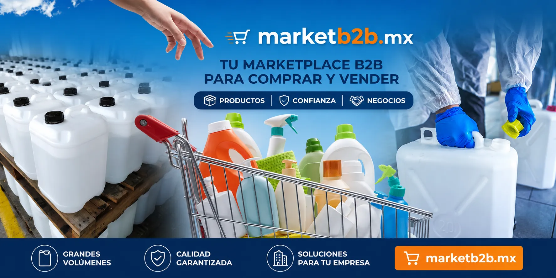 Productos de limpieza a granel para negocio