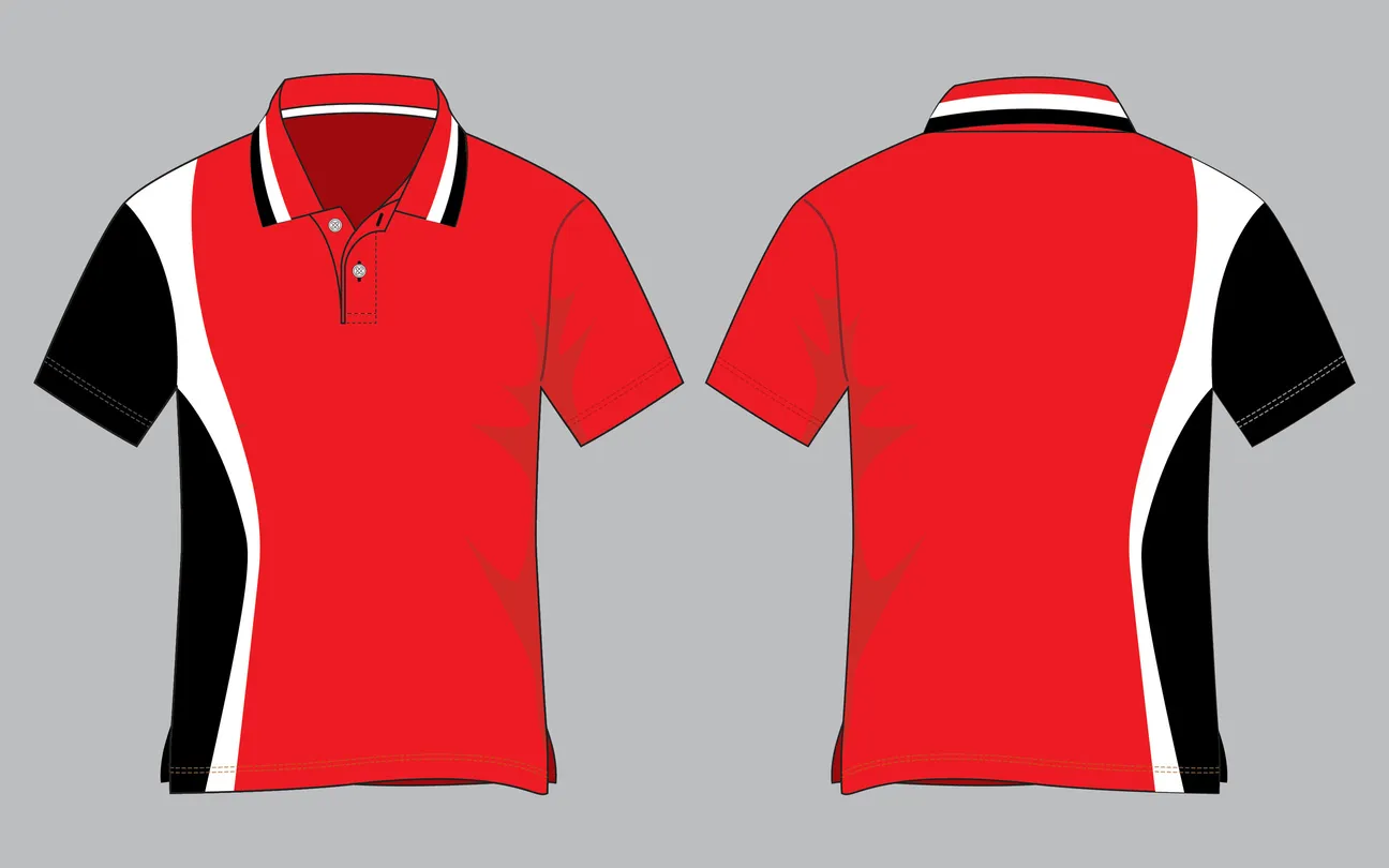 Playeras polo combinadas para uniformes, equipos y promociones