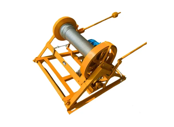 Vista de malacate de la parte superior