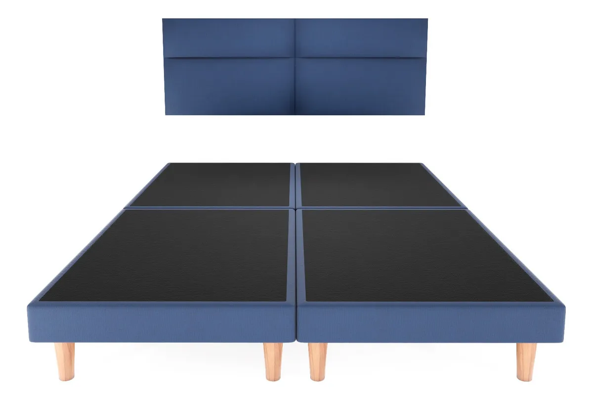 Recámara Cima Cairo Individual Azul vista frontal 