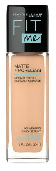Base de Maquillaje Maybelline Fit Me Matte + Poreless FPS 22 - Tono 125 Nude Beige