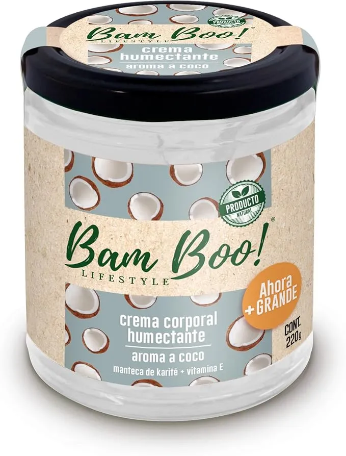 Crema Hidratante y Humectante Sandía & Coco BAM BOO! vista frontal 