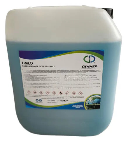 DMLD Desengrasante Biodegradable vista frontal de bidón 20 litros