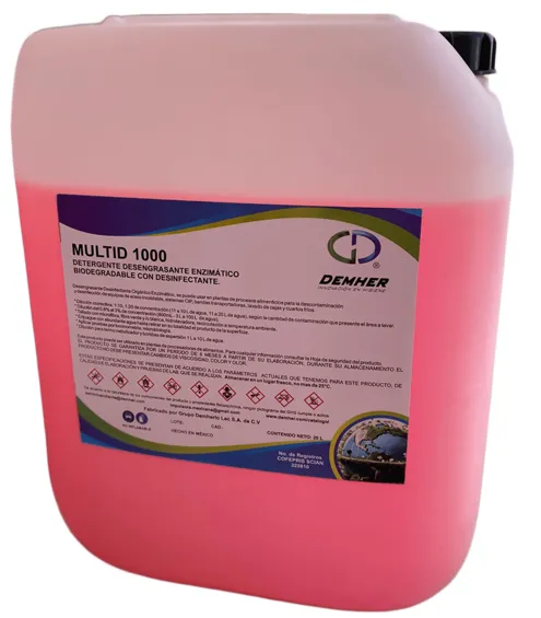 MULTID 1000 Detergente Desengrasante Bindón de 20 litros vista forntal