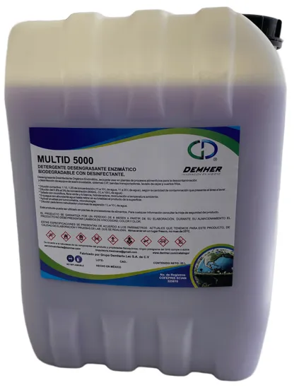 MULTID 5000 Detergente Desengrasante Industrial en bidón de 20 litros vista frontal