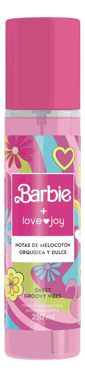 Fragancia Barbie Sweet Groovy Vibes vista frontal 