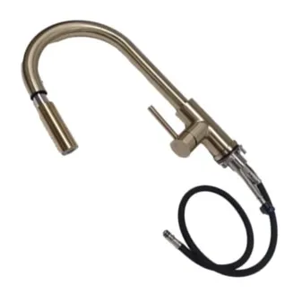 Llave Mezcladora para Tarja Isis Gold vista frontal 