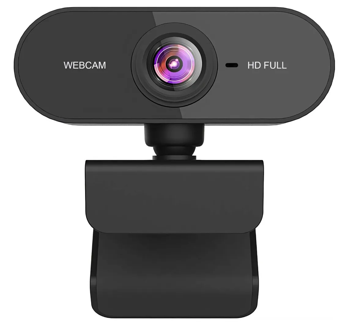 Cámara Web HD 1080p con Micrófono y Base Giratoria – Venta al Mayoreo