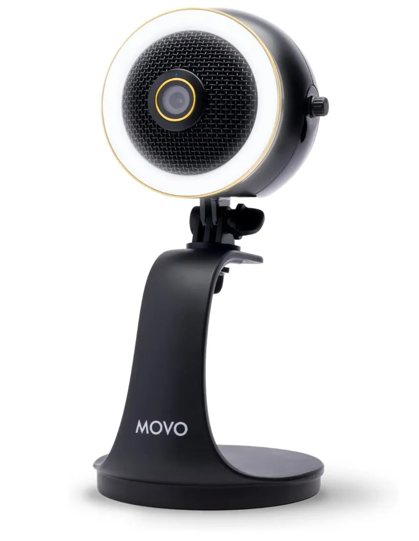 WebMic HD Pro - Cámara Web Todo en Uno con Micrófono y Luz de Anillo