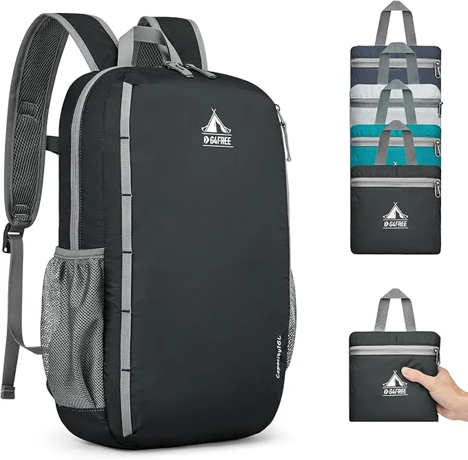 G4Free Mochila Ligera 16L para Senderismo y Viajes | Resistente al Agua y Compacta vista frontal 