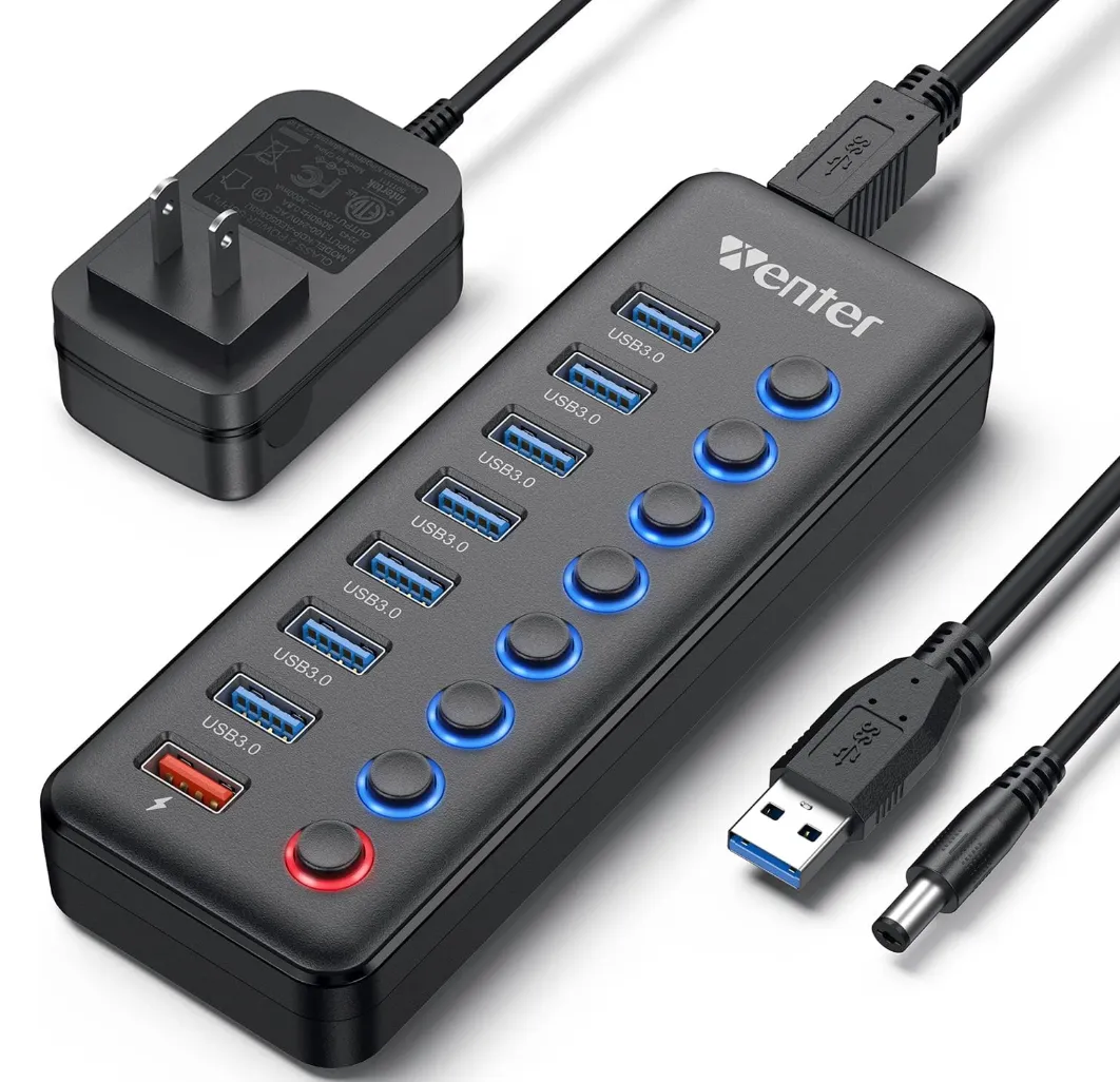 Hub USB 3.0 de 8 Puertos al Mayoreo con Carga Inteligente y Transferencia Rápida