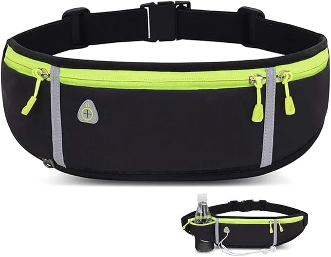 Cangurera Deportiva Multifuncional con Botella de Agua vista frontal 