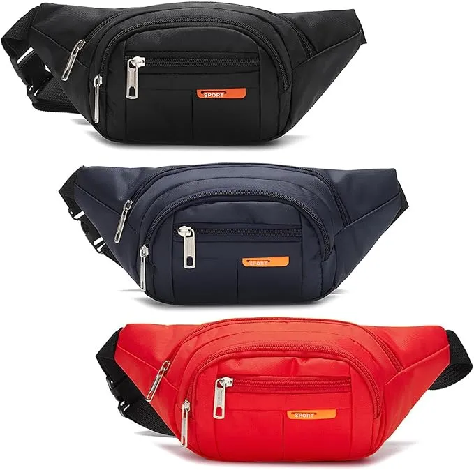 YDGAKN 3PCS Riñonera Deportiva Impermeable vista frontal 