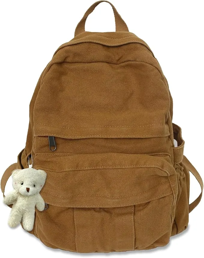 PRLINJSK Mochila de Lona para Mujeres y Niñas vista frontal 