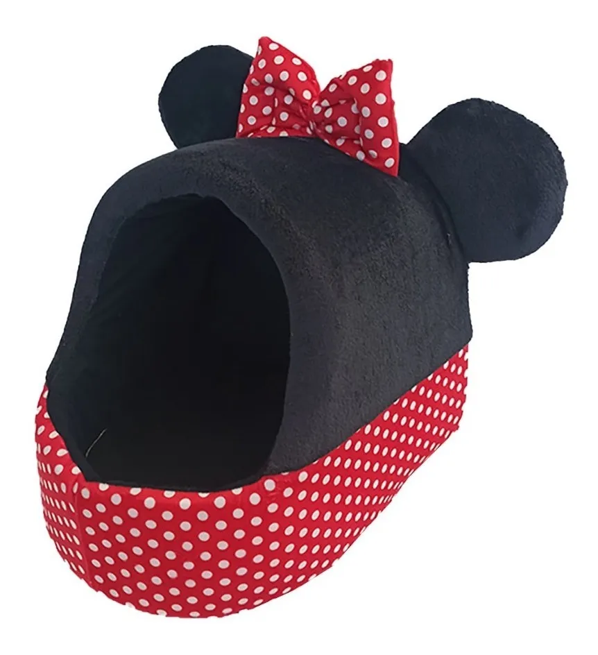 Casa Cama Mascota Iglú Polar Negra Diseño Mimi | Venta al Mayoreo vista frontal 