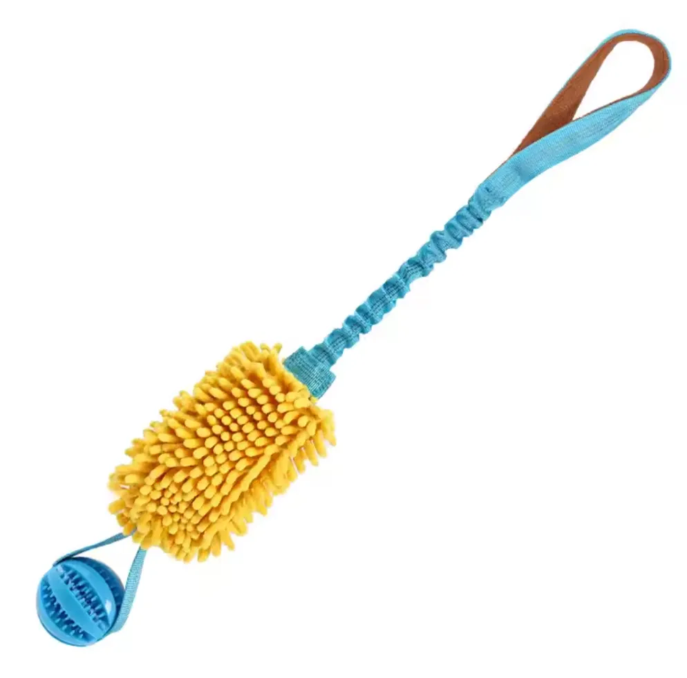 Juguete Interactivo Elástico con Cuerda y Pelota para Perros | Mordedera al Mayoreo