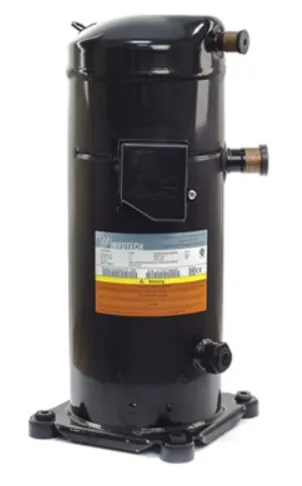 Compresor Scroll Invotech YH119A7-210 4HP R22 en color negro vista frontal