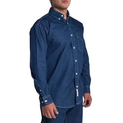 Camisa AirMan Mezclilla 7.5 oz para Caballero vista frontal 