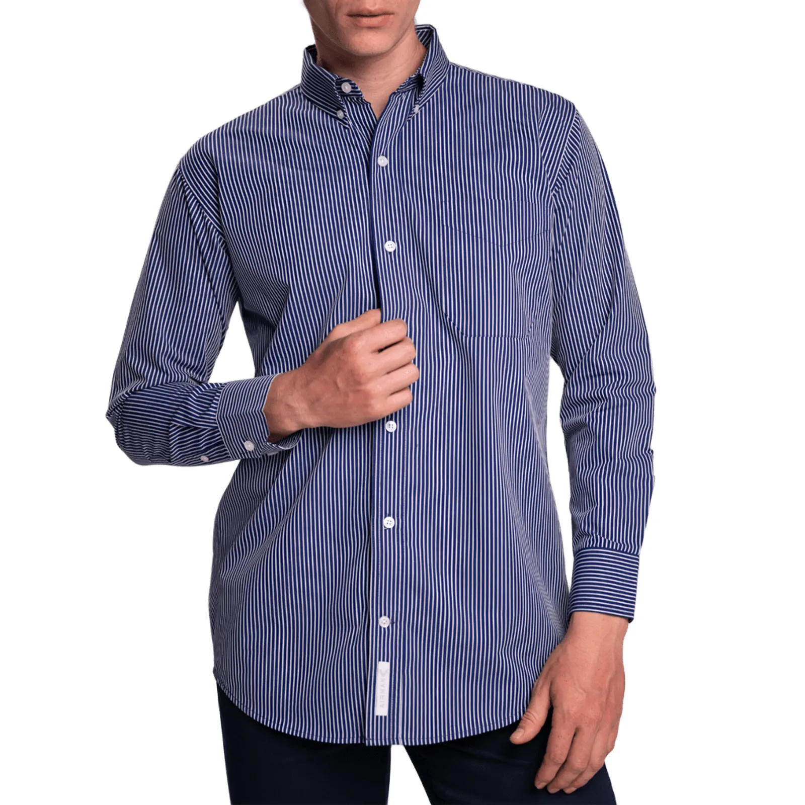 Camisa Ejecutiva Airman Raya Caballero Manga Larga | Venta al Mayoreo vista frontal 