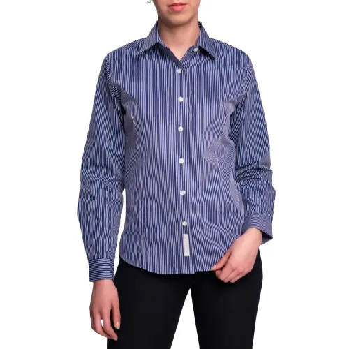 Blusa Ejecutiva Airman de Rayas para Dama vista frontal 