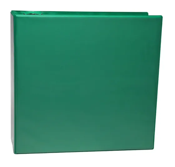 Carpeta Tamaño Carta 1" de Argollas en color verde vista frontal