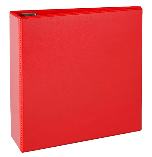 Carpeta Tamaño Carta 3" de Argollas color roja