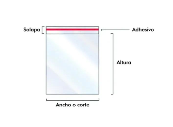 Sobres de Vinil con Solapa y Cinta Resellable