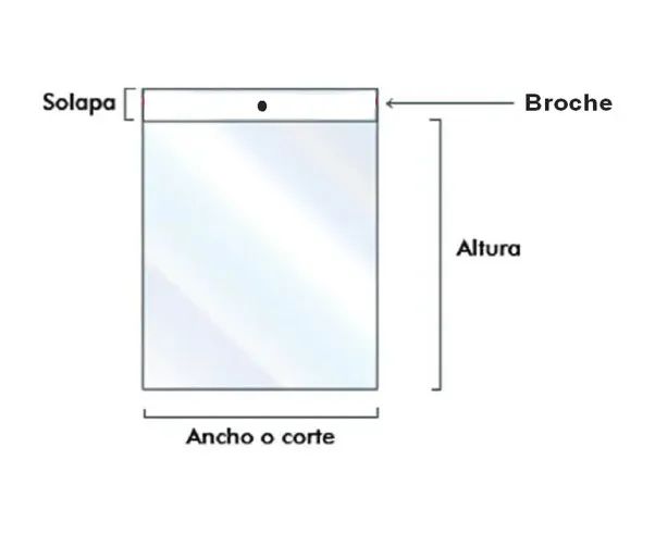 Sobres de Vinil con Solapa y Broche Plástico