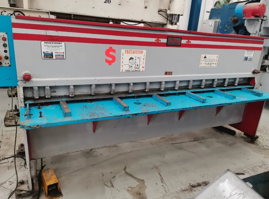 Cizalla OMAG 10’ Cal. 3/16 hidráulica