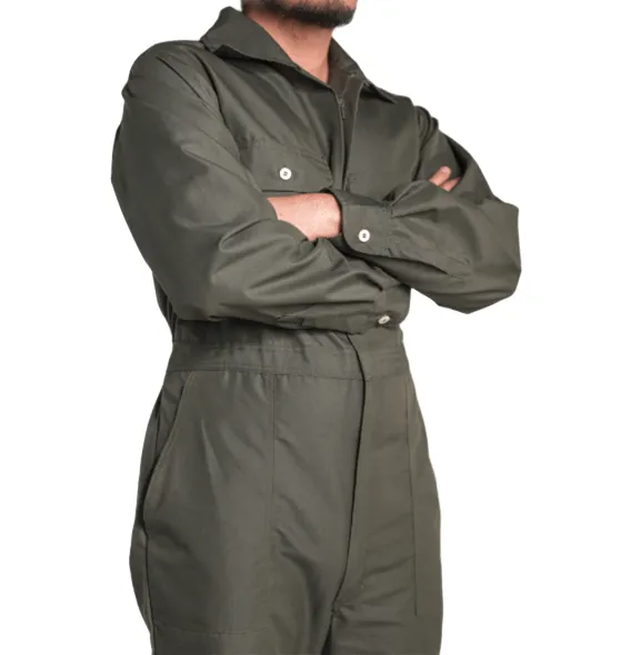 Overol UNILINE Básico de Gabardina Verde Olivo (Hombre)