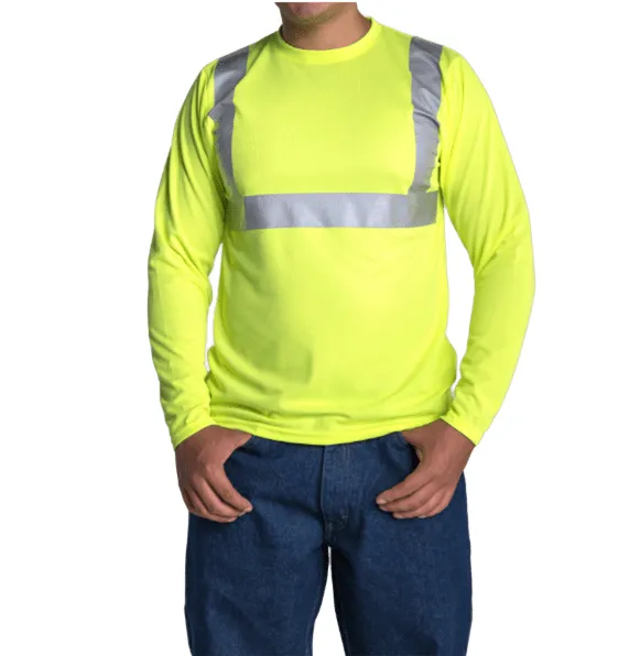 CUELLO REDONDO UNILINE HI VIS CABALLERO MANGA LARGA AMARILLO NEON